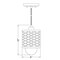 Z-Lite Kipton 1 Light Mini Pendant, Matte Black & Clear 3037MP-MB - alternate 3